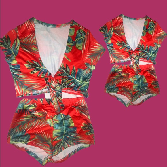 Two piece palm tree set - Picture 1 of 1